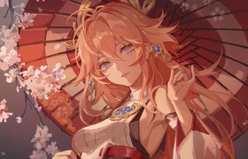 游戏《原神》八重神子Cosplay图