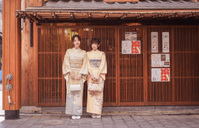 浅野菌子cos美图包更新了，双人和服出镜