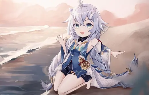 星铁女角色白露清凉照，星穹铁道白露无布料无小爱心怎么回事-1